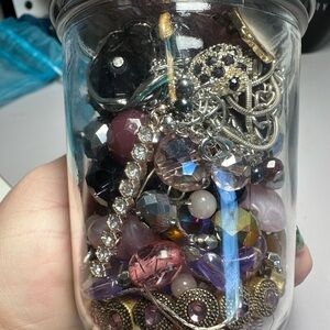 Mystery Jewelry Jar Beaded and Gems
